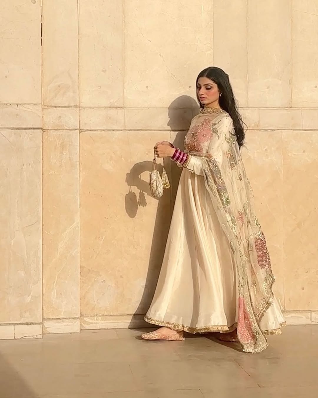 GULL NAR - Flared maxi with Hand Painted