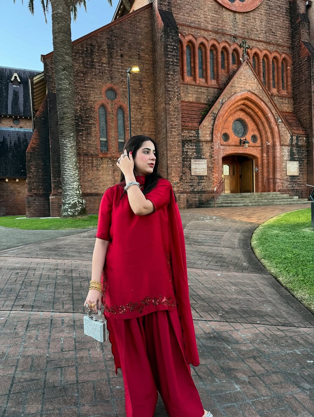 ALIYA - Pure silk Farshi Shalwar